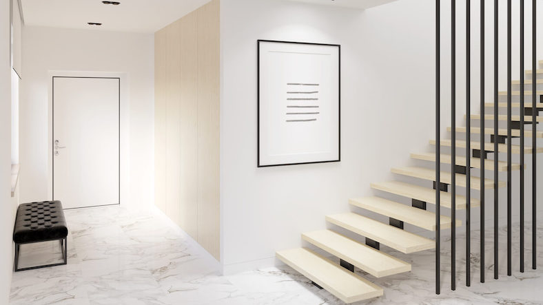 Decorar pared subida escalera