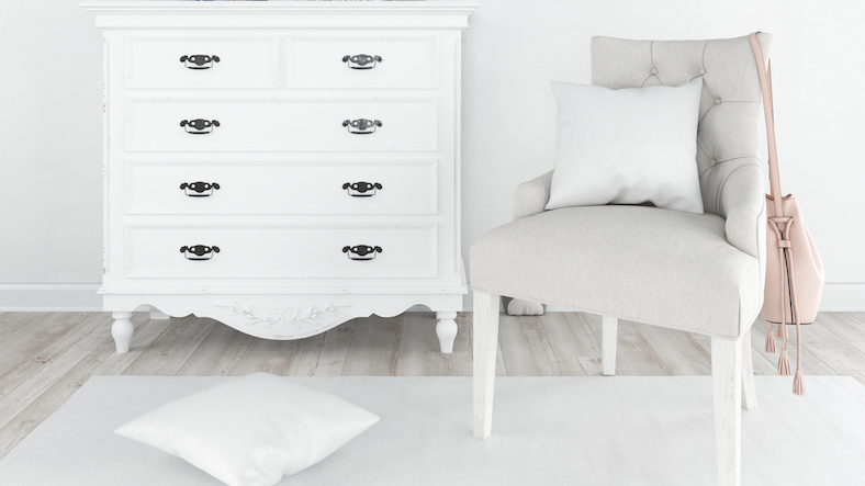 Pintar muebles en blanco