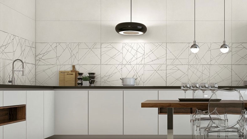 Azulejos blancos para la cocina