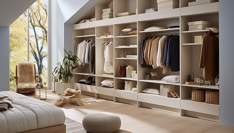 Vestidor en habitación